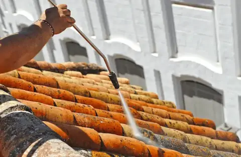 Nettoyage de toitures - Hauville